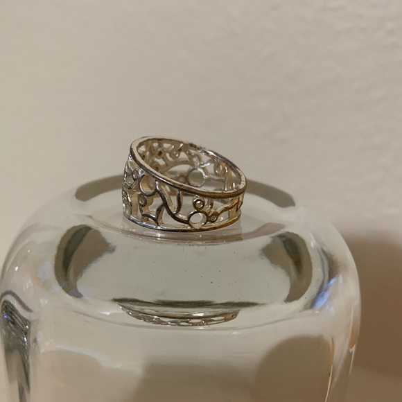 Disney souvenir Rhodium metal cutout Mickey Mouse ring (size 7) - Picture 6 of 7